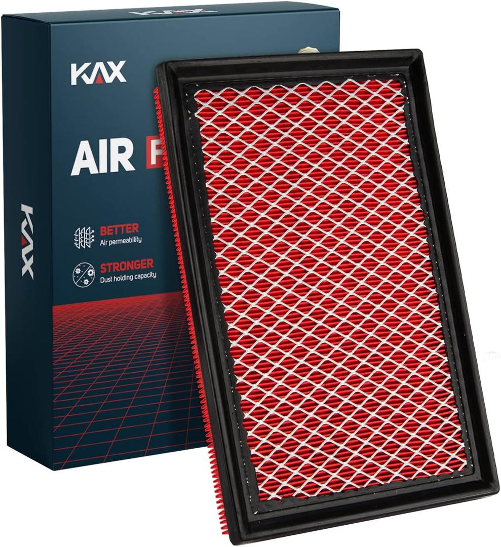 KAX Premium Engine Air Filter, GAF057 (CA10677) Replacement for Toyota Camry Hybird 2012-2017, Avalon Hybrid 2013-2019, RAV4 Gas 2013-2018, Lexus LS460 2007-2017, ES300H, LS600H, 200% Longer Life