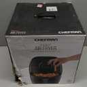 CHEFMAN Small Air Fryer Healthy Cooking, 3.6 Qt, Nonstick, User Friendly and Dual Control Temperature, w/ 60 Minute Timer & Auto Shutoff, Dishwasher Safe Basket, Matte Black, Cookbook Included