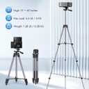 JOILCAN 67" Tripods Camera Tripod, Phone Tablet Tripod for Video Recording Vlog Photo with Remote Carry Bag, Aluminum Lightweight Travel Tripods