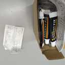 Broom Holder Self Adhesive No Drill Wall Mount Mop Broom Organizer with Hook Heavy Duty Stainless Steel Garden Tool Organizer Garage Storage and Organization Hanger (Silver + Grey)