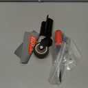 USCaster 1 Pack Gate Wheel 2inch Gate Caster for Wooden Gate 80lbs Capacity 360 Degree Rotation TPR Rubber Tire Spring-Loaded Gate Wheels with Screws & Screwdriver(Black)