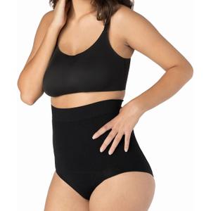 UpSpring C-Section Tummy Control Panties High Waist Postpartum Underwear for Womens, Nude/Black, L/XL