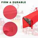 2 x Demao Christmas Wrapping Paper Holder, Wrapping Paper Storage Bag for Christmas Rolls, Resistant 41 inch Organizer Storage Container, Stores up to 25 Standard Rolls (Red)