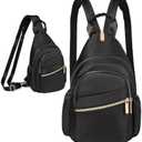 Xsecnua Small Crossbody Sling Bag for Women, Mini Backpack Sling Backpack Convertible, Chest Bag for Hiking Daypack