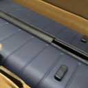 Away Medium Checked Luggage, Lightweight Hard Shell Suitcase with Spinner Wheels, Durable Rolling Luggage, TSA Lock, 26 Inch, Navy Blue