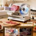 VEVOR Meat Slicer, 7.5" Electric Deli Slicer with 2 SUS420 Blades