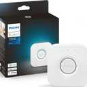 Philips Hue Bridge, Unlock the Full Potential of Hue Bridge System, Multi-Room and Out-of-Home Control, Create Automations and Zones, Smart Lighting Hub, Works with Voice and Matter-Compatible