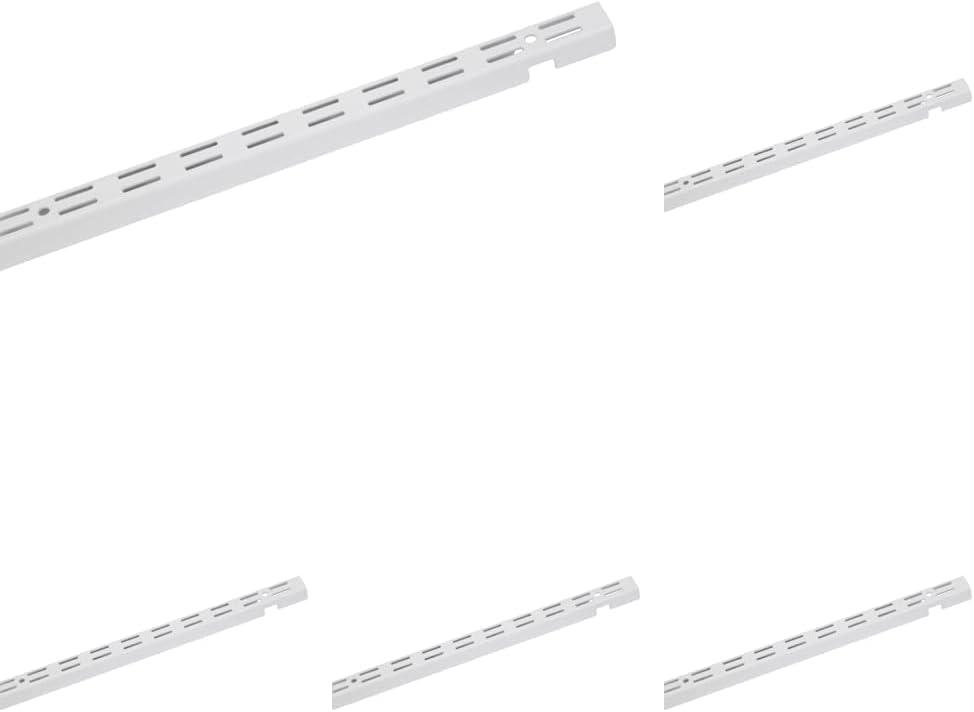 ClosetMaid 2808 ShelfTrack 60-Inch Standard, White (Pack of 5)