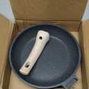 CAROTE Nonstick Frying Pan Skillet,Non Stick Granite Fry Pan Egg Pan Omelet Pans, Stone Cookware Chef's Pan, PFOA Free,Induction Compatible(Classic Granite, 8-Inch) (Black)