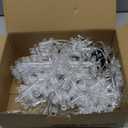 Christmas Snowflake Curtain String Lights, 10.2FT 156LED Icicle Lights for Outside with 12 Drops, 8 Modes Waterproof Connectable Fairy Window Light for Eaves, Garden, Yard, Indoor Outdoor Xmas Decor (White)