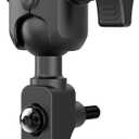 TUSITA Motorcycle Mount Brake Clutch Reservoir Ball Base B Size 1", Double Socket Arm - B Size Short