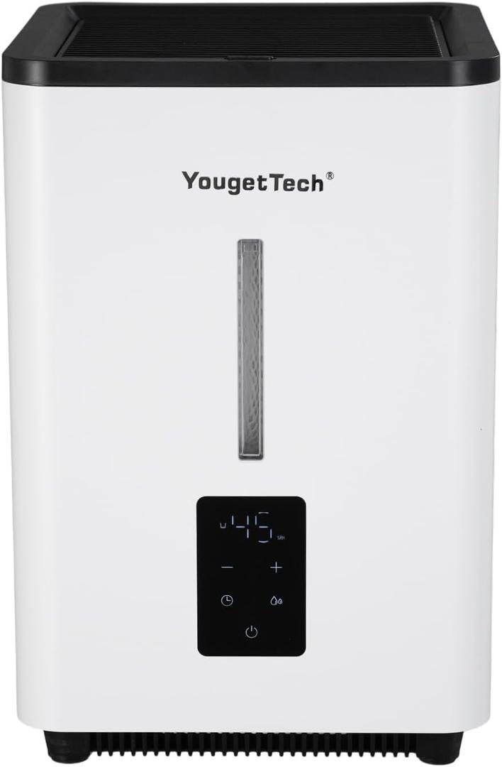 Evaporative Humidifiers for Bedroom Large Room|1.55Gallons|20W evaporative cool mist humidifier|7 Speed | MAX Output 1000 ml/h | Auto Humid | Top Filling