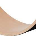 ECR4Kids Wooden Rocking Balance Board with Non-Slip Felt Base, Montessori Toy, Black