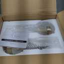 TETOTE Brushed Gold Wall Sconces Set of Two Modern Bathroom Wall Light Fixtures Farmhouse Wall Lights with Frosted Glass Shade for Mirror Bedroom Living Room (2 Packs)