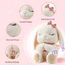 Baptism Gifts for Girl, Catholic Christening, Baby Dedication & Baptismal Gift Set for Baby Girls & Kids, with 9" Musical Praying Bunny Plush Toy & Everybunnies' Blessing Book in Keepsake Box