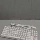 Redragon K552 Mechanical Gaming Keyboard, 87-Key Compact, LED Gaming Keyboard with Red Switches, Anti-Ghosting, Metal Frame for PC Gaming & Typing, Beginner-Friendly (White)