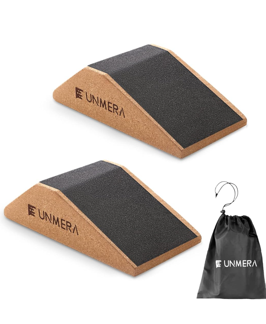 Squat Wedge Block 2PCS Non Slip Professional Ramp, Platform for Heel Elevated Squats and Calf Raises 900+ Bought In Past Month