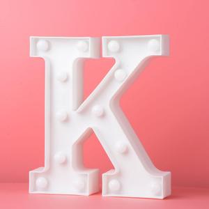 LED Marquee Letter Lights K Alphabet Light Up Marquee Number Letters Sign for Wedding Birthday Party Battery Powered Christmas Lamp Night Light Home Bar Decoration