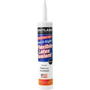 Rutland Products 800°F Flexible Latex Sealant, 10.3 Fl oz Cartridge, Black
