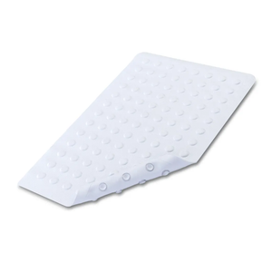 SlipX Solutions White Rubber Bath Safety Mat Provides Essential Coverage & Reliable Slip-Resistance in Tubs & Showers (14 x 22 Inch, 100 Suction Cups, Machine Washable)