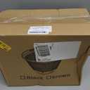 Riokko Garden Hose Holder Pot, Decorative Wicker Hose Holder, Water Hose Storage for Outside/Garage, Hose Box Fits 100-400 FT Hoses with 5 Drain Holes, Large Capacity & Assembly Required, Black