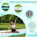 FBSPORT 6.6ft/10ft/13ft/16ft/20ft Inflatable Air Gymnastics Training Mat