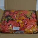 26 Inch Lighted Large Fall Wreaths for Front Door, Autumn Reef with Lights Timer Featuring 90 Orange Silk Maple Leaf Fall Door Wreath for Thanksgiving Harvest Decor, Outdoor Indoor Porch Decorations