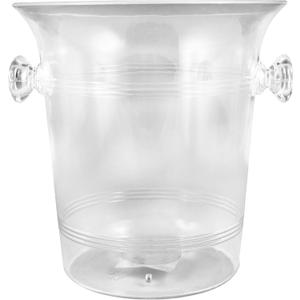 Sovereign Clear Plastic Ice Bucket, (8 x 8.5) 1 Piece - Perfect Choice for Parties, Events, and Everyday Use