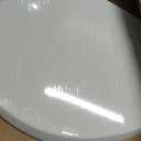 Mayfair Cassel Slow Close Toilet Seat, Easy Clean, Non Slip Premium Wood Seat, Easy Install, Made in USA, Round, White