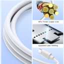 3 in 2 Multi Charging Cable for Watch Charger USB C Cable Watch Charger USB C/A Fast Compatible with Ultra/Series 10/9/8/7/6/SE2/5/4/3/2 & Galaxy S23-4FT