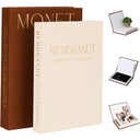 Decorative Books -Set of 2 Linen Covered Boxes Enhance Your Coffee Table,Bookshelf Decors,Aesthetic Fake/Faux Book for Modern Home Decoration, Jewelry Box and Photo Storage Box (Brown and beige)