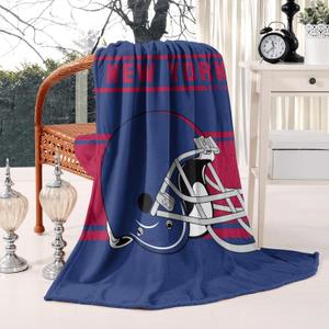 Football Team Throw Blanket 60x50 Inches, Lightweight Warm Football Fans Fleece Blanket Gifts for Men Women