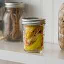 Ball Regular Mouth Mason Jars with Lids & Bands, Half Pint, 8-oz (2-Pack)