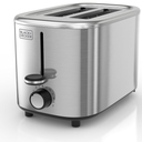 BLACK+DECKER® 2Slice Toaster with 7 Toast Shade Settings, ExtraWide Slots for Bagels, Stainless Steel Exterior Finish