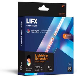 LIFX Lightstrip 40" Extension Only (no Controller or Supply Included), Wi-Fi Smart LED Light Strip, Full Color with Polychrome Technology™.