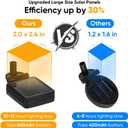 Solar Lights Outdoor Garden Decor: Waterproof Solar Firefly Lights for Yard Landscape Pathway Patio Lawn - Warm White Solar Powered Swaying Lights for Outside Lighting Decorations - 2 Pack 16 LED