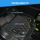 Nilight TPE Floor Mats for Toyota 4Runner 5 Seats 2025 2026 (Not for Hybrid) All Weather Custom Fit Heavy Duty Floor Liners