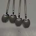 KINGSTONE Dinner Spoon Set, 4-Piece Tablespoons Silverware Spoons, Premium Food Grade Stainless Steel Spoons, Mirror Finish & Dishwasher Safe, Use for Kitchen, Home, Wedding, Party