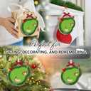 2 x Golf Christmas Ornament 2025 - Sports Gifts for Golfers, Family, Friends, Wooden Christmas Ornaments Tree Decor - Golf Gifts for Men, Dad, Husband, Boss, or Friends, Sports-Themed Holiday Decor