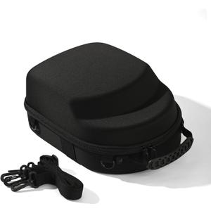 Black Hat Travel Case,Hat Case for Baseball Caps with Carry Handle and Adjustable Shoulder Strap Travel Hat Box for Travel and Home Storage