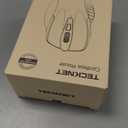 TECKNET Wireless Mouse, 2.4G Ergonomic Optical Mouse, Computer Mouse for Laptop, PC, Computer, Chromebook, Notebook, 6 Buttons, 24 Months Battery Life, 2600 DPI, 5 Adjustment Levels - Purple