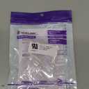 VCE 25-Pack UL Listed Cat6 RJ45 Pass Through Connectors, 10Gbps Unshielded Ethernet Modular Plugs, Gold Plated 8P8C Cat 6 Ends for 23-26AWG Solid or Stranded UTP Network Cable Support PoE (Transparent)