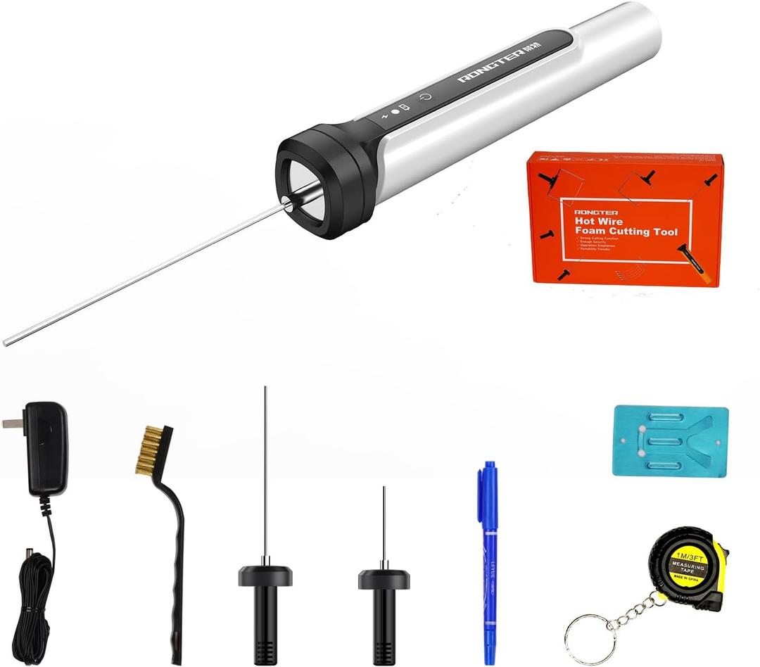 3 in 1 Foam Cutter Tool Kit, Up to 662 Degrees Fahrenheit White Foam Cutter Electric Foam Cutting Tool, Heated Foam Carving Knife Kit