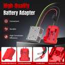 2 Pack 18V to 12V Step-Down Converter Compatible with Milwaukee 18V Battery