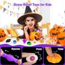 NPET 36pcs Halloween Mochi Squishies Toy, Kawaii Halloween Party Favor Squishies Toy Treats Goody Bag Filler Gifts, Ghost Spider Squishies Decoration Toys Stress Relief Toys Kids