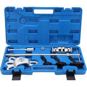 Rear Axle Bearing Puller Tool Kit, 8pcs Set Rear Axle Bearing Puller Bearing Remover Set with Slide Hammer Service Repair Kit with Carrying Case