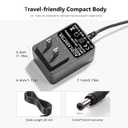12V 3A 2A AC Adapter Charger with 8 Tips, ac/dc Adapter 100-240v, 50/60hz 12 Volts 3000mA DC in 12V Power Supply Cord for Sceptre Monitor Series, Seagate WD, LED Strip Light, CCTV Camera,Router Cable
