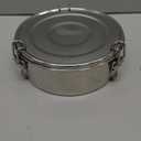 IMUSA 1.5Qt Stainless Steel Flan Mold with Lid, Round Baking Pan for Flan, Cheesecake, Pudding, and Desserts, Silver