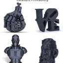 ZIRO Carbon Fiber PLA Filament 1.75mm, CF PLA 3D Printer Filament, Reinforced Material 0.8KG Spool, 15% Carbon Fiber Contained, Fits for Almost All FDM 3D Printers, 1.76lbs, Black