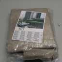 LAMIT Taupe 100% Blackout Linen Curtains, 84 Inch Linen Textured Living Room Farmhouse Curtains Room Darkening Back Tab and Rod Pocket Burlap Neutral Panels with White Liner, 2 Panels, 52 x 84 Inch